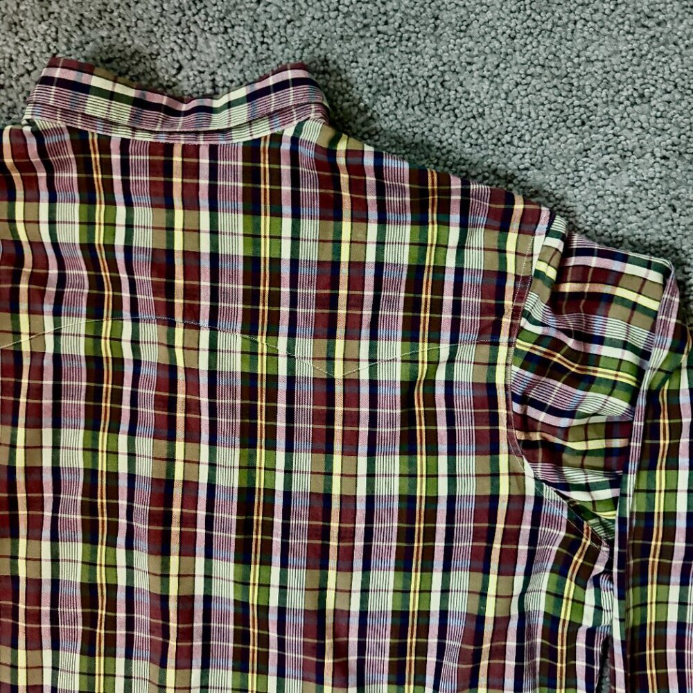 Vintage Polo Ralph Lauren RL Western Plaid Shirt- Men's Size XL - VERY Good Cond - Picture 12 of 14